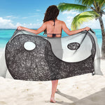 Roots Yin Yang Print Beach Sarong Wrap
