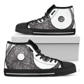 Roots Yin Yang Print Black High Top Sneakers