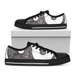 Roots Yin Yang Print Black Low Top Shoes 