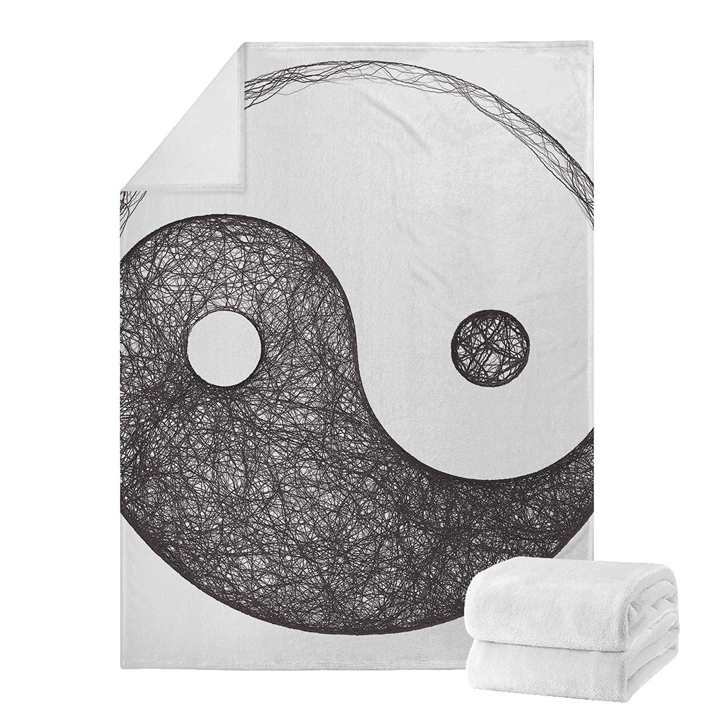 Roots Yin Yang Print Blanket
