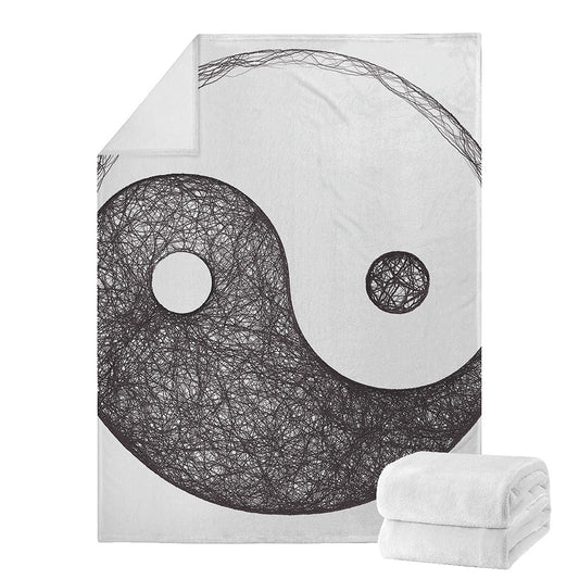 Roots Yin Yang Print Blanket