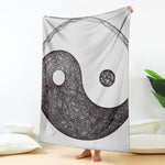Roots Yin Yang Print Blanket