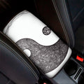 Roots Yin Yang Print Car Center Console Cover