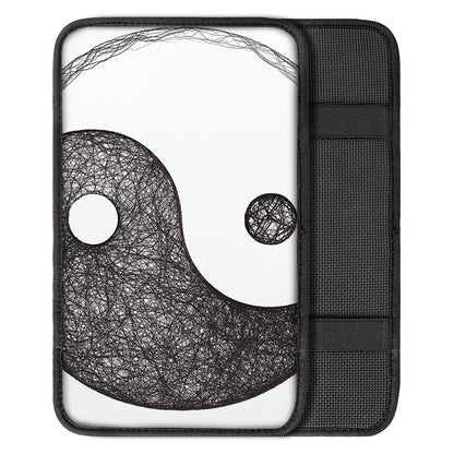 Roots Yin Yang Print Car Center Console Cover