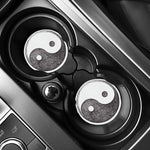 Roots Yin Yang Print Car Coasters