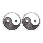 Roots Yin Yang Print Car Coasters