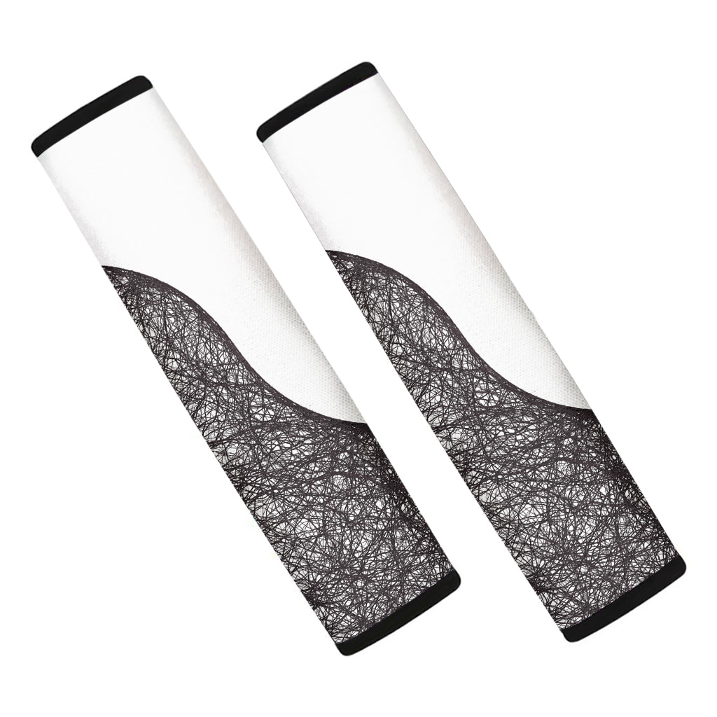 Roots Yin Yang Print Car Seat Belt Covers