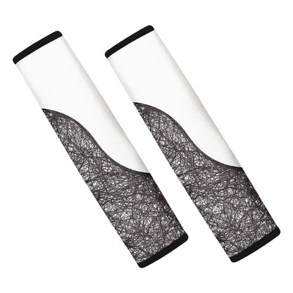 Roots Yin Yang Print Car Seat Belt Covers