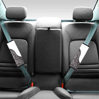 Roots Yin Yang Print Car Seat Belt Covers