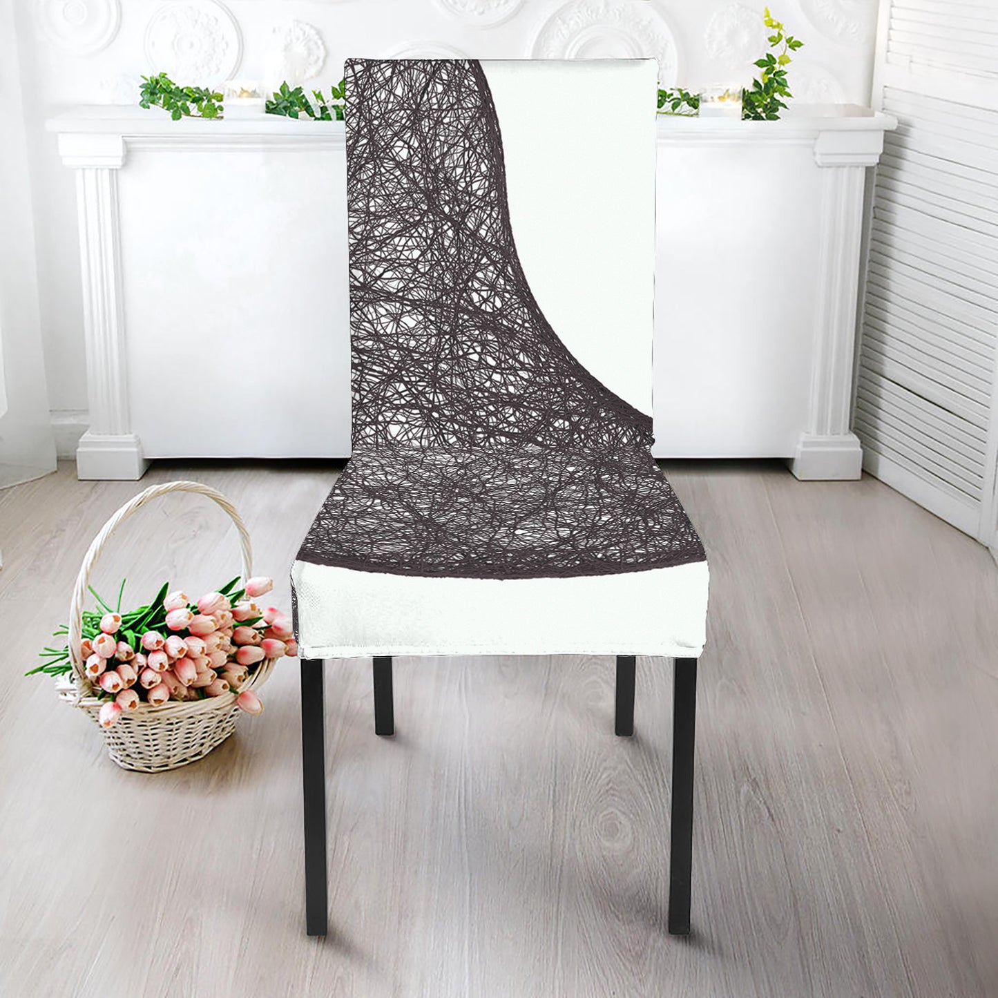 Roots Yin Yang Print Dining Chair Slipcover