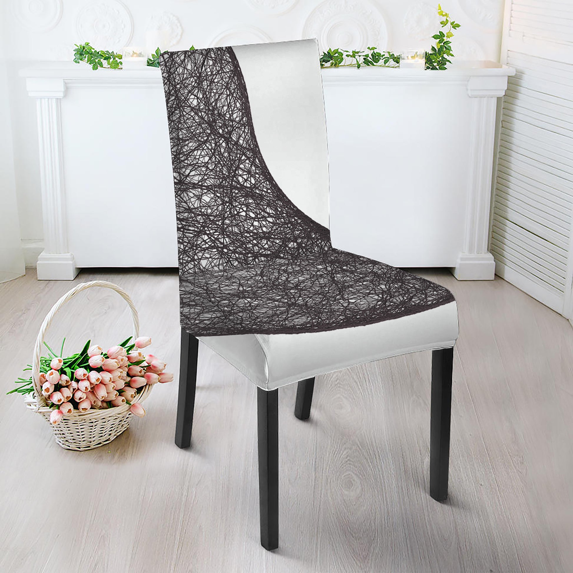 Roots Yin Yang Print Dining Chair Slipcover