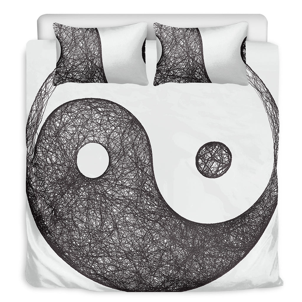 Roots Yin Yang Print Duvet Cover Bedding Set