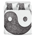Roots Yin Yang Print Duvet Cover Bedding Set