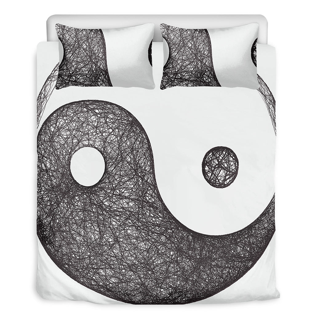 Roots Yin Yang Print Duvet Cover Bedding Set
