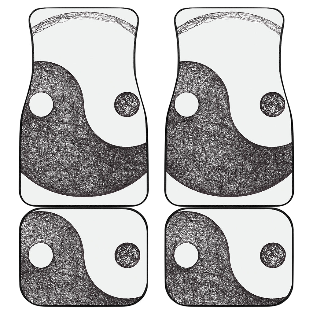Roots Yin Yang Print Front and Back Car Floor Mats