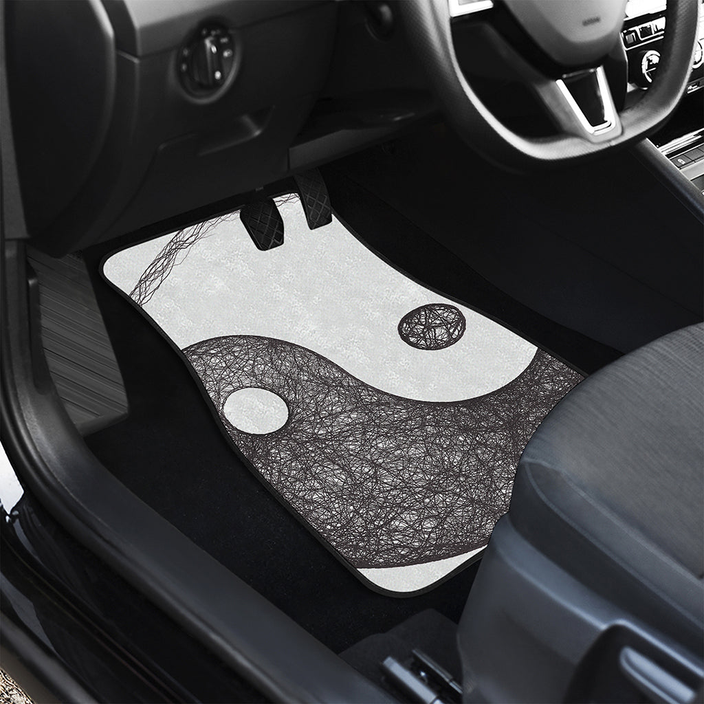 Roots Yin Yang Print Front Car Floor Mats