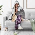 Roots Yin Yang Print Hooded Blanket