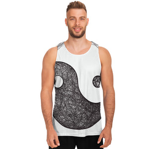 Roots Yin Yang Print Men's Tank Top