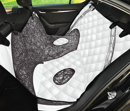 Roots Yin Yang Print Pet Car Back Seat Cover