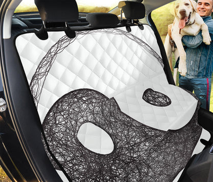 Roots Yin Yang Print Pet Car Back Seat Cover
