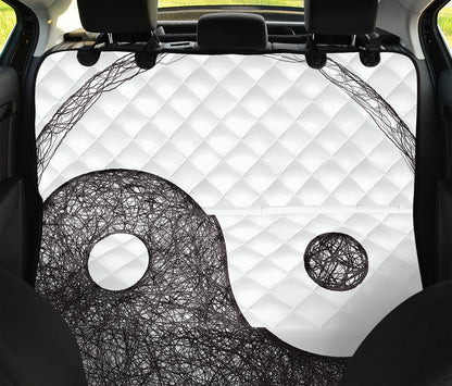 Roots Yin Yang Print Pet Car Back Seat Cover
