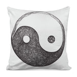 Roots Yin Yang Print Pillow Cover