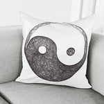 Roots Yin Yang Print Pillow Cover