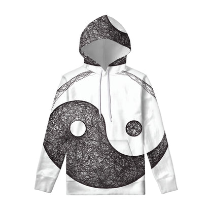 Roots Yin Yang Print Pullover Hoodie