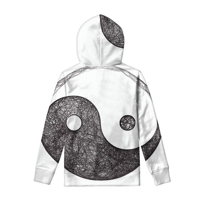 Roots Yin Yang Print Pullover Hoodie