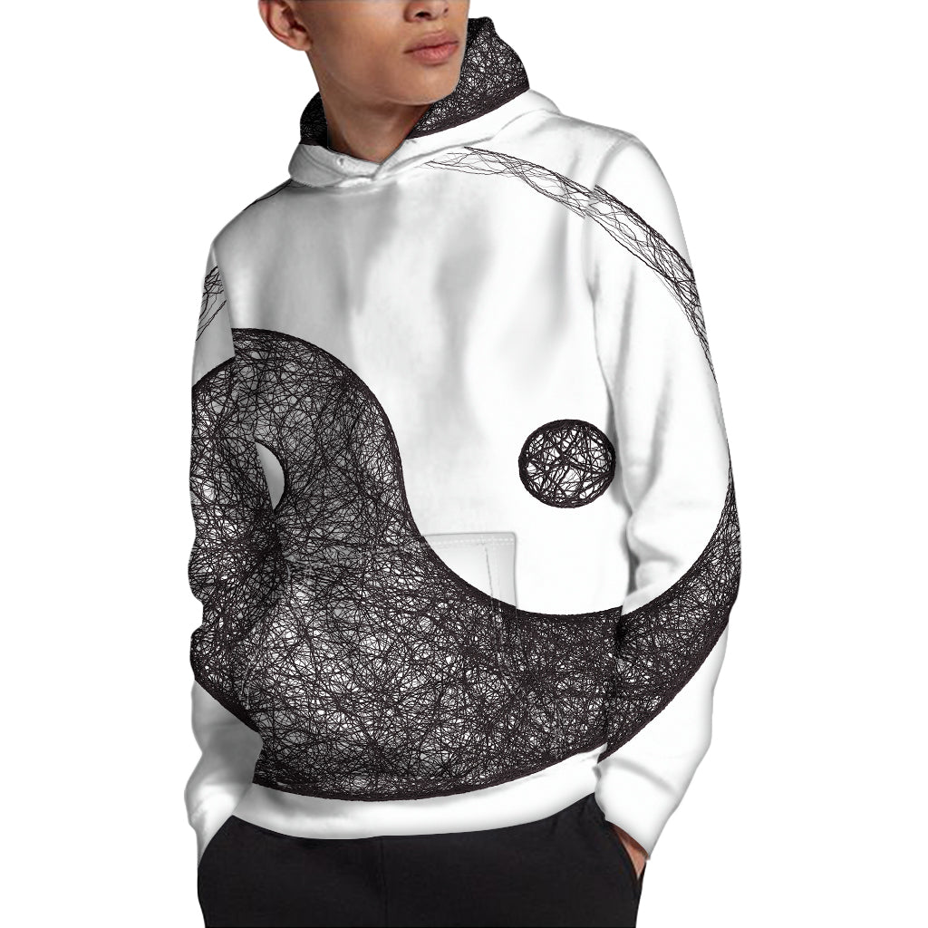 Roots Yin Yang Print Pullover Hoodie