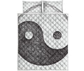 Roots Yin Yang Print Quilt Bed Set