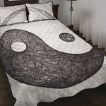 Roots Yin Yang Print Quilt Bed Set