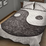 Roots Yin Yang Print Quilt Bed Set