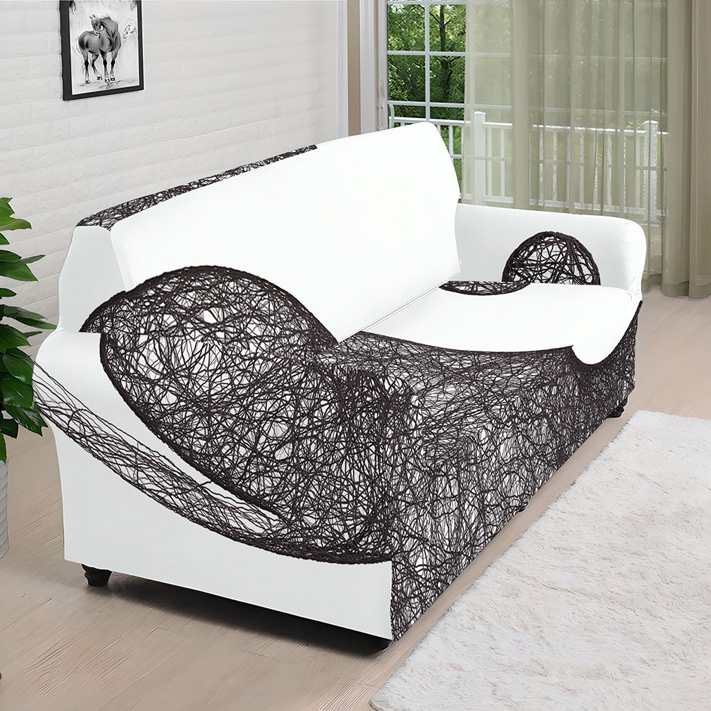 Roots Yin Yang Print Sofa Cover