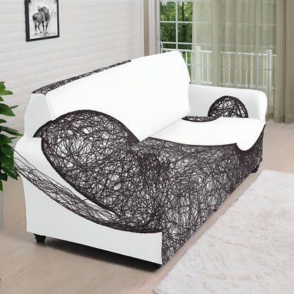 Roots Yin Yang Print Sofa Cover