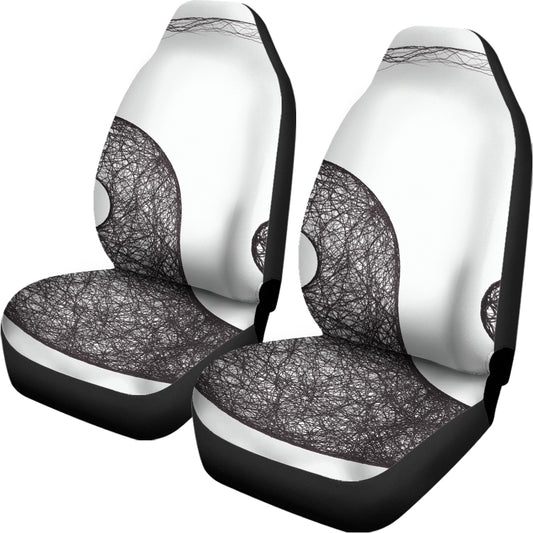 Roots Yin Yang Print Universal Fit Car Seat Covers