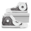 Roots Yin Yang Print White High Top Sneakers