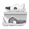 Roots Yin Yang Print White Running Shoes