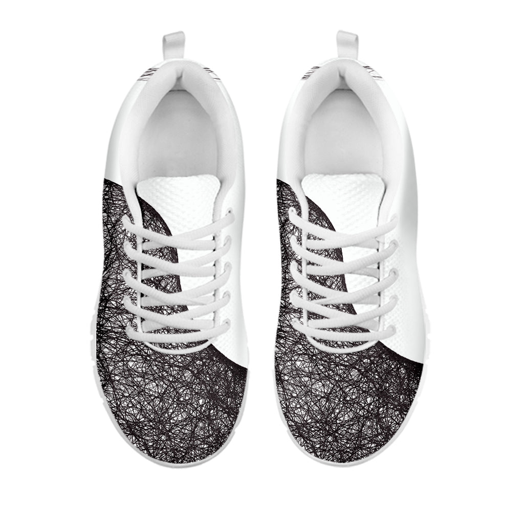 Roots Yin Yang Print White Sneakers