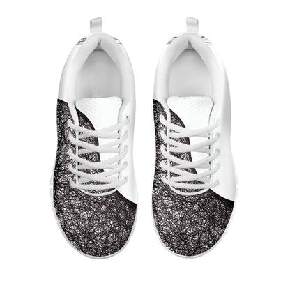 Roots Yin Yang Print White Sneakers