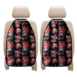 Rose And Heart Pattern Print Car Seat Organizers