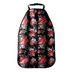 Rose And Heart Pattern Print Car Seat Organizers