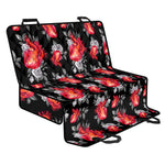 Rose And Heart Pattern Print Pet Car Back Seat Cover