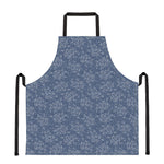 Rose Denim Jeans Pattern Print Apron