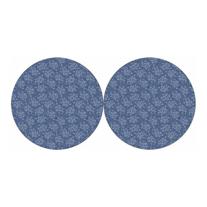 Rose Denim Jeans Pattern Print Car Coasters