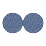 Rose Denim Jeans Pattern Print Car Coasters