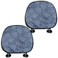 Rose Denim Jeans Pattern Print Car Headrest Covers