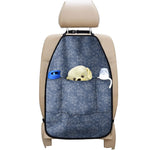 Rose Denim Jeans Pattern Print Car Seat Organizers