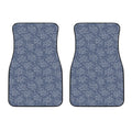 Rose Denim Jeans Pattern Print Front Car Floor Mats