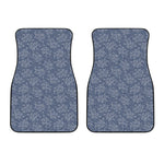 Rose Denim Jeans Pattern Print Front Car Floor Mats